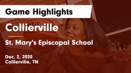 Collierville  vs St. Mary's Episcopal School Game Highlights - Dec. 2, 2020