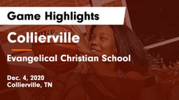 Collierville  vs Evangelical Christian School Game Highlights - Dec. 4, 2020