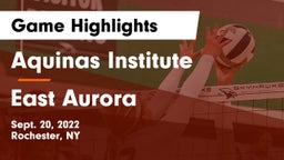 Aquinas Institute  vs East Aurora  Game Highlights - Sept. 20, 2022