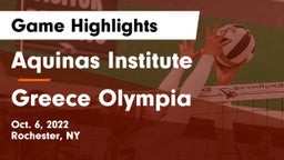Aquinas Institute  vs Greece Olympia  Game Highlights - Oct. 6, 2022