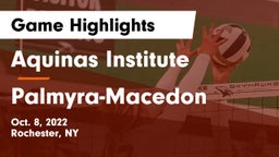 Aquinas Institute  vs Palmyra-Macedon  Game Highlights - Oct. 8, 2022