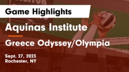 Aquinas Institute  vs Greece Odyssey/Olympia Game Highlights - Sept. 27, 2023