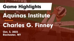 Aquinas Institute  vs Charles G. Finney Game Highlights - Oct. 3, 2023