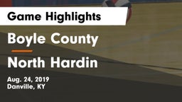 Boyle County  vs North Hardin  Game Highlights - Aug. 24, 2019
