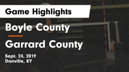 Boyle County  vs Garrard County Game Highlights - Sept. 24, 2019