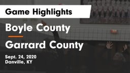 Boyle County  vs Garrard County Game Highlights - Sept. 24, 2020