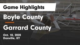 Boyle County  vs Garrard County Game Highlights - Oct. 10, 2020