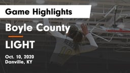 Boyle County  vs LIGHT Game Highlights - Oct. 10, 2020
