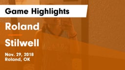 Roland  vs Stilwell  Game Highlights - Nov. 29, 2018