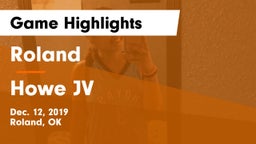 Roland  vs Howe JV Game Highlights - Dec. 12, 2019