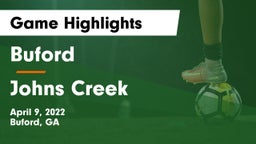 Buford  vs Johns Creek  Game Highlights - April 9, 2022