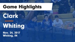 Clark  vs Whiting  Game Highlights - Nov. 24, 2017
