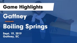 Gaffney  vs Boiling Springs  Game Highlights - Sept. 19, 2019