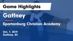 Gaffney  vs Spartanburg Christian Academy  Game Highlights - Oct. 7, 2019