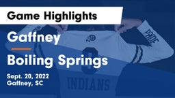 Gaffney  vs Boiling Springs  Game Highlights - Sept. 20, 2022