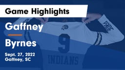Gaffney  vs Byrnes  Game Highlights - Sept. 27, 2022