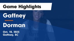 Gaffney  vs Dorman  Game Highlights - Oct. 10, 2023