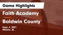Faith Academy  vs Baldwin County  Game Highlights - Sept. 4, 2021