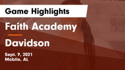 Faith Academy  vs Davidson Game Highlights - Sept. 9, 2021