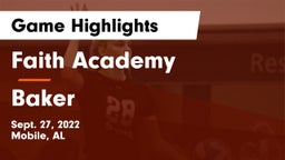 Faith Academy  vs Baker  Game Highlights - Sept. 27, 2022