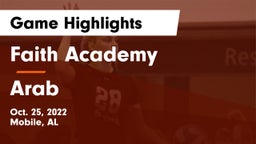Faith Academy  vs Arab Game Highlights - Oct. 25, 2022