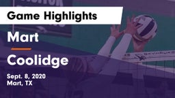 Mart  vs Coolidge  Game Highlights - Sept. 8, 2020