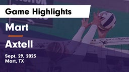 Mart  vs Axtell  Game Highlights - Sept. 29, 2023