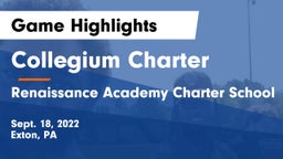 Collegium Charter  vs Renaissance Academy Charter School Game Highlights - Sept. 18, 2022