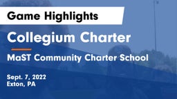 Collegium Charter  vs MaST Community Charter School Game Highlights - Sept. 7, 2022