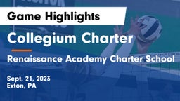 Collegium Charter  vs Renaissance Academy Charter School Game Highlights - Sept. 21, 2023