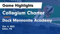 Collegium Charter  vs Dock Mennonite Academy Game Highlights - Oct. 4, 2023