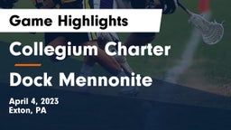 Collegium Charter  vs Dock Mennonite  Game Highlights - April 4, 2023