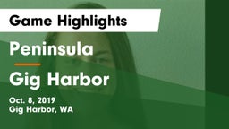 Peninsula  vs Gig Harbor  Game Highlights - Oct. 8, 2019