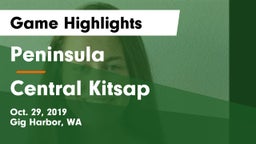 Peninsula  vs Central Kitsap  Game Highlights - Oct. 29, 2019