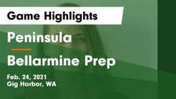 Peninsula  vs Bellarmine Prep Game Highlights - Feb. 24, 2021