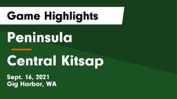 Peninsula  vs Central Kitsap  Game Highlights - Sept. 16, 2021
