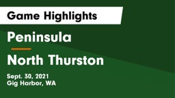 Peninsula  vs North Thurston Game Highlights - Sept. 30, 2021