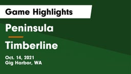 Peninsula  vs Timberline Game Highlights - Oct. 14, 2021