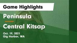 Peninsula  vs Central Kitsap  Game Highlights - Oct. 19, 2021