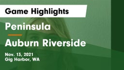 Peninsula  vs Auburn Riverside Game Highlights - Nov. 13, 2021