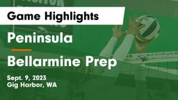 Peninsula  vs Bellarmine Prep  Game Highlights - Sept. 9, 2023