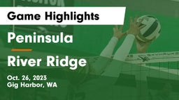 Peninsula  vs River Ridge  Game Highlights - Oct. 26, 2023