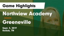 Northview Academy vs Greeneville  Game Highlights - Sept. 5, 2019