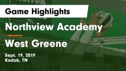 Northview Academy vs West Greene Game Highlights - Sept. 19, 2019