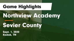 Northview Academy vs Sevier County  Game Highlights - Sept. 1, 2020