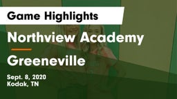 Northview Academy vs Greeneville  Game Highlights - Sept. 8, 2020