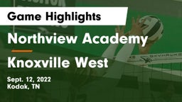 Northview Academy vs Knoxville West  Game Highlights - Sept. 12, 2022