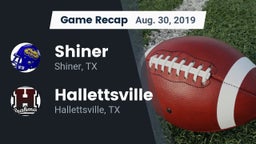 Recap: Shiner  vs. Hallettsville  2019