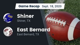 Recap: Shiner  vs. East Bernard  2020