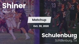 Matchup: Shiner  vs. Schulenburg  2020